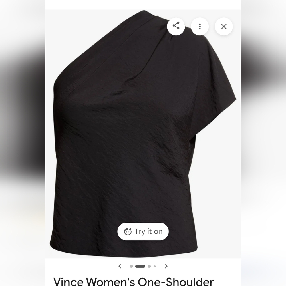 Vince Brand One Shoulder Blouse